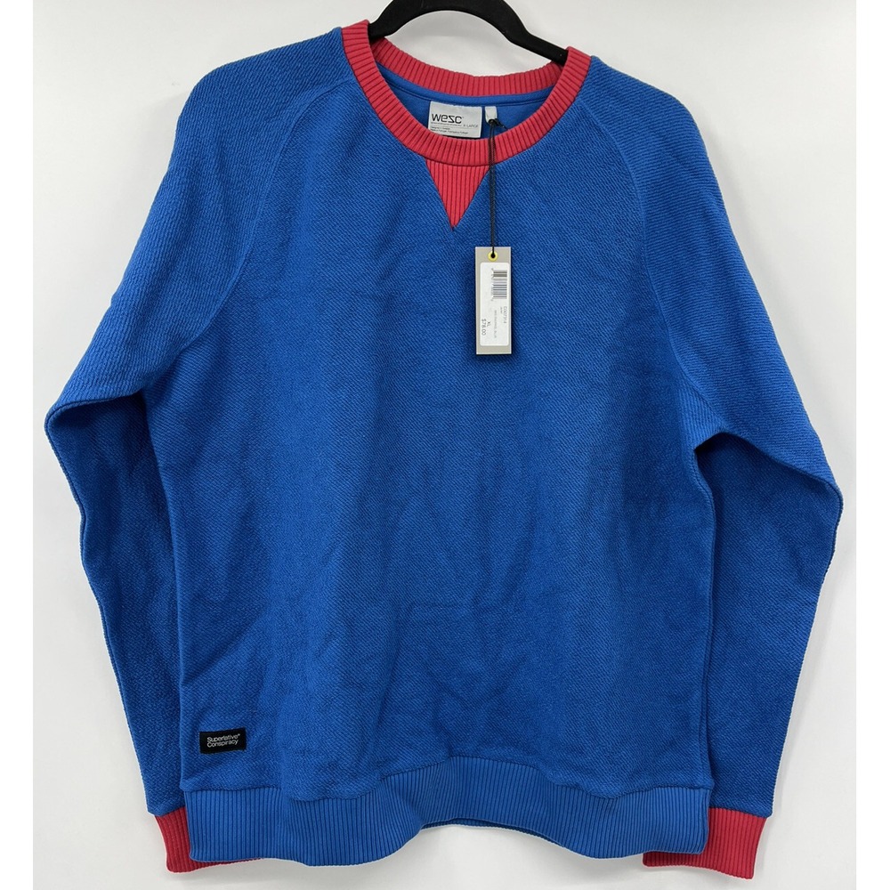 New Wesc Women's Janell Crewneck Sweatshirt French Terry Size XL